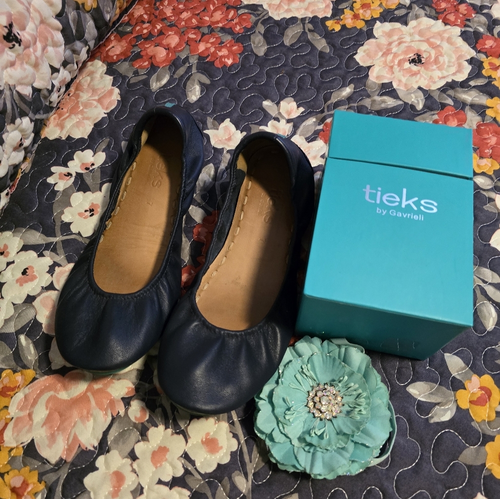 Tieks by Gavrieli Navy Ballet Flats, EUC $80 Size 7